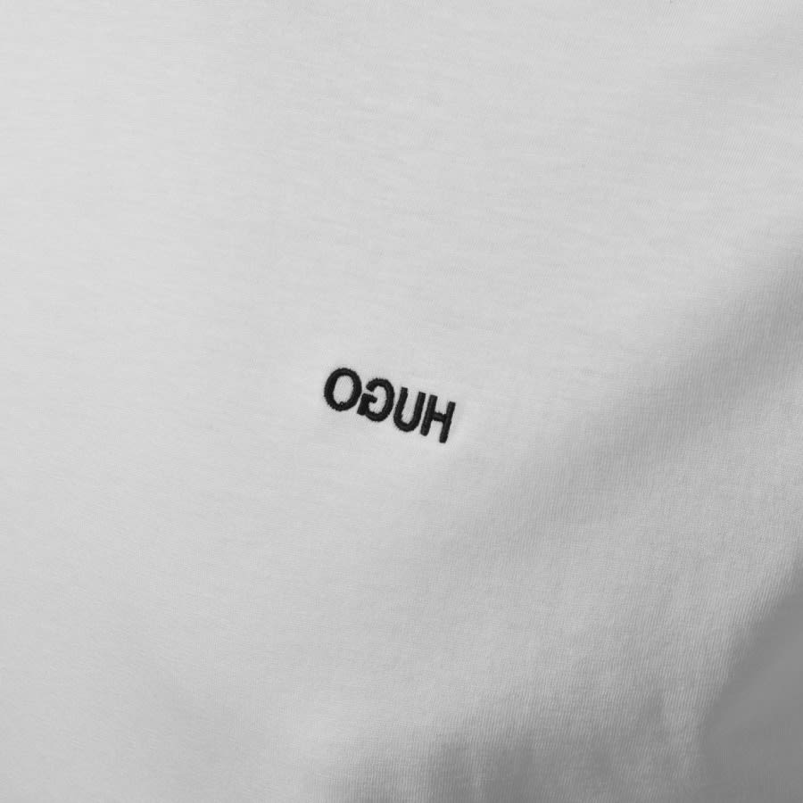 Alternative Image for ProductHUGO Dero 211 Crew Neck Short Sleeve T Shirt White3